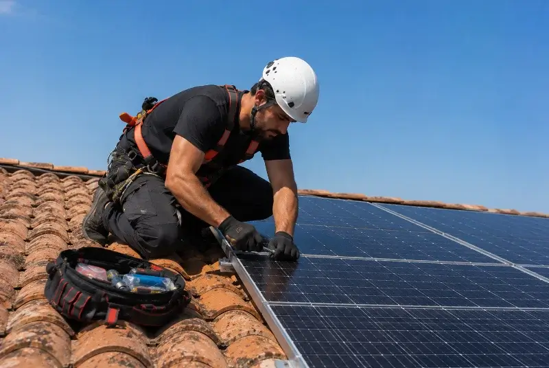 Maintenance et monitoring de panneaux solaires à Muel