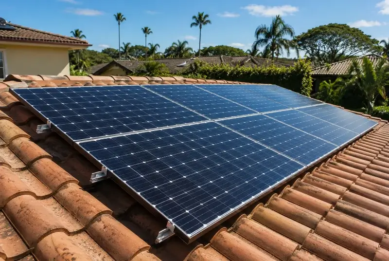 Installation de panneaux solaires à Muel